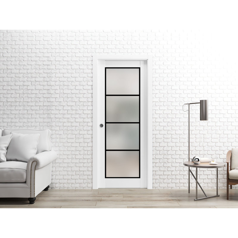 Porte pliante à panneaux en bois, 42 po x 80 po