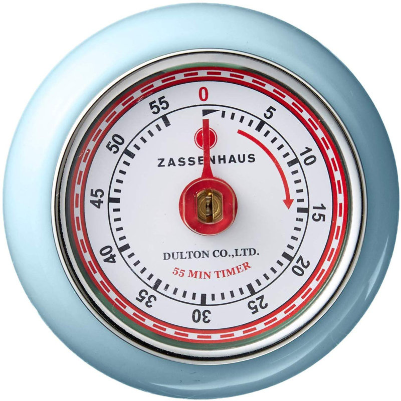 Minuterie de cuisine rétro Zassenhaus, Bleu pâle
