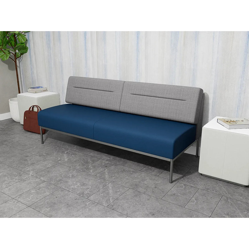 Canapé Darsey, Avec alimentation, Argent argent, Chambray gris; Patriot Plus Blue Ridge
