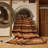 Machine Washable Horizontal Stripes Brown Area Rug