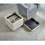 Table basse carrée avec repose-pieds et banc de rangement-108809154
