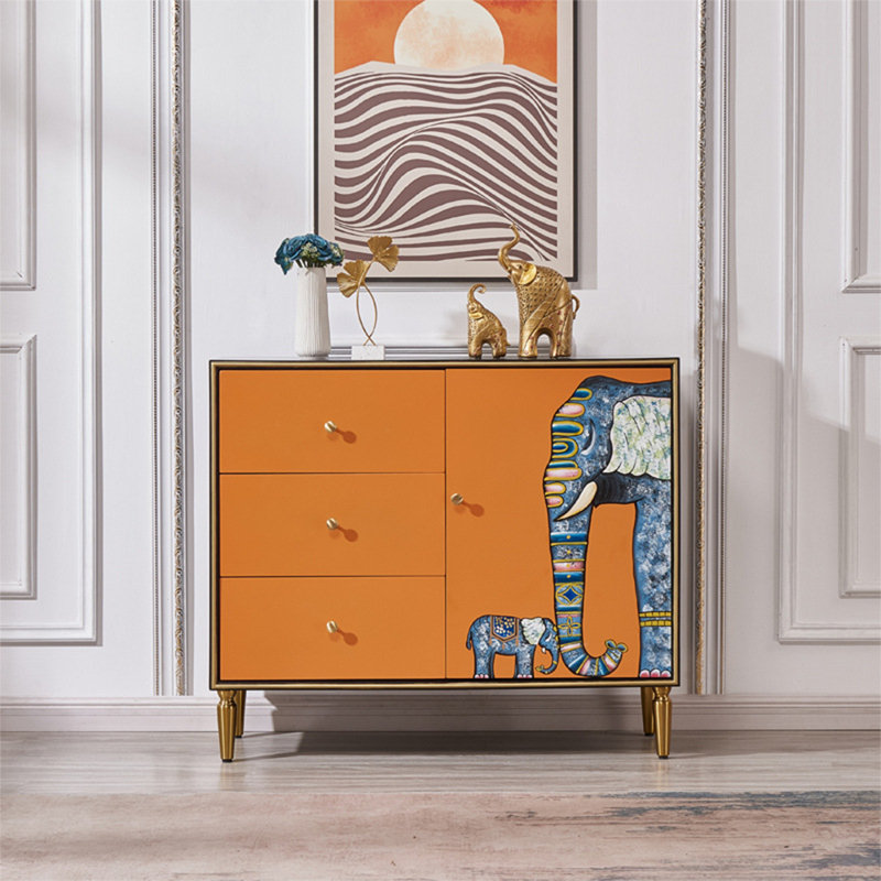 Buffet décoratif Painted Elephant