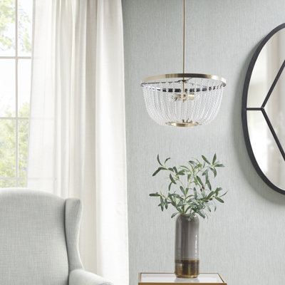 Lustre perlé 2 lumières Melrose