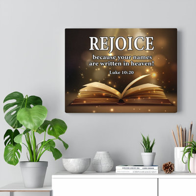 Your Names in Heaven 1 Piece Wrapped Canvas Wall Art