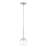 Oakledge 1 - Light Satin Platinum Single Pendant