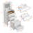 LED Lighted Vanity Storage Cabinet With Drawers, Glass Display Shelf & Multi-Color Lighting