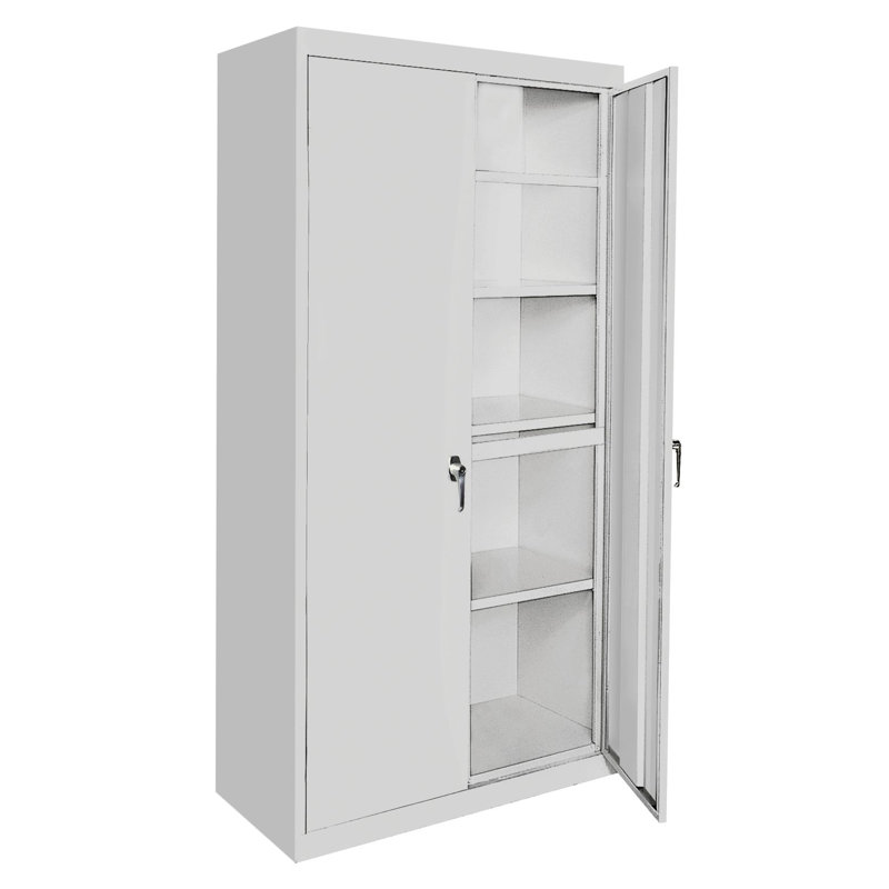 Stockdale Single Storage Cabinet ( 72'' H x 48'' W x 18'' D), Gray