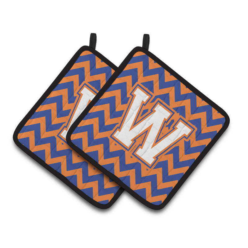 Poignée à chevrons, W, Bleu/orange