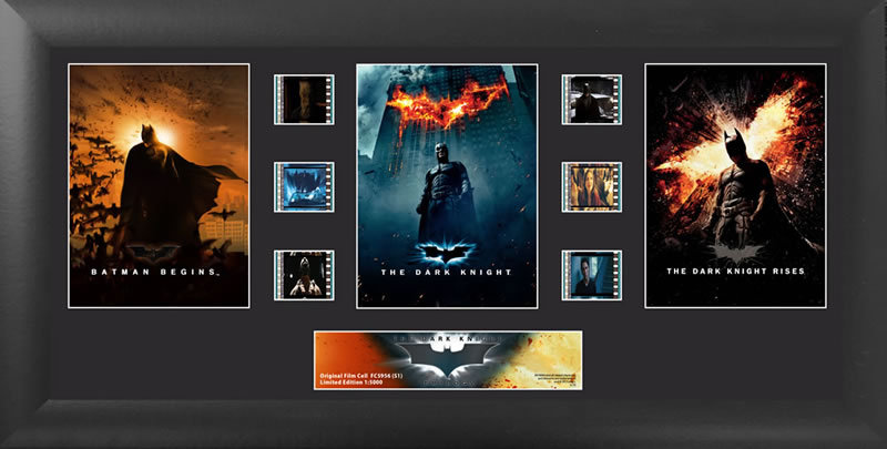 Batman the Dark Knight Trilogy FilmCells Framed Limited Edition Wall Art - 6x Clips of Film Trend Setters