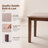 31"W Upholstered Solid Wood Frame Bench