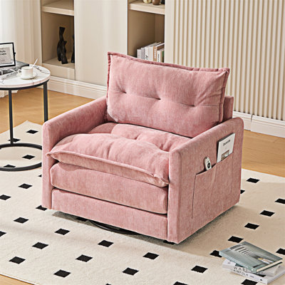 Fauteuil demi-tonneau pivotant