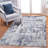 5X7 Grey / Denim / Abstract Area Rug-1922218024