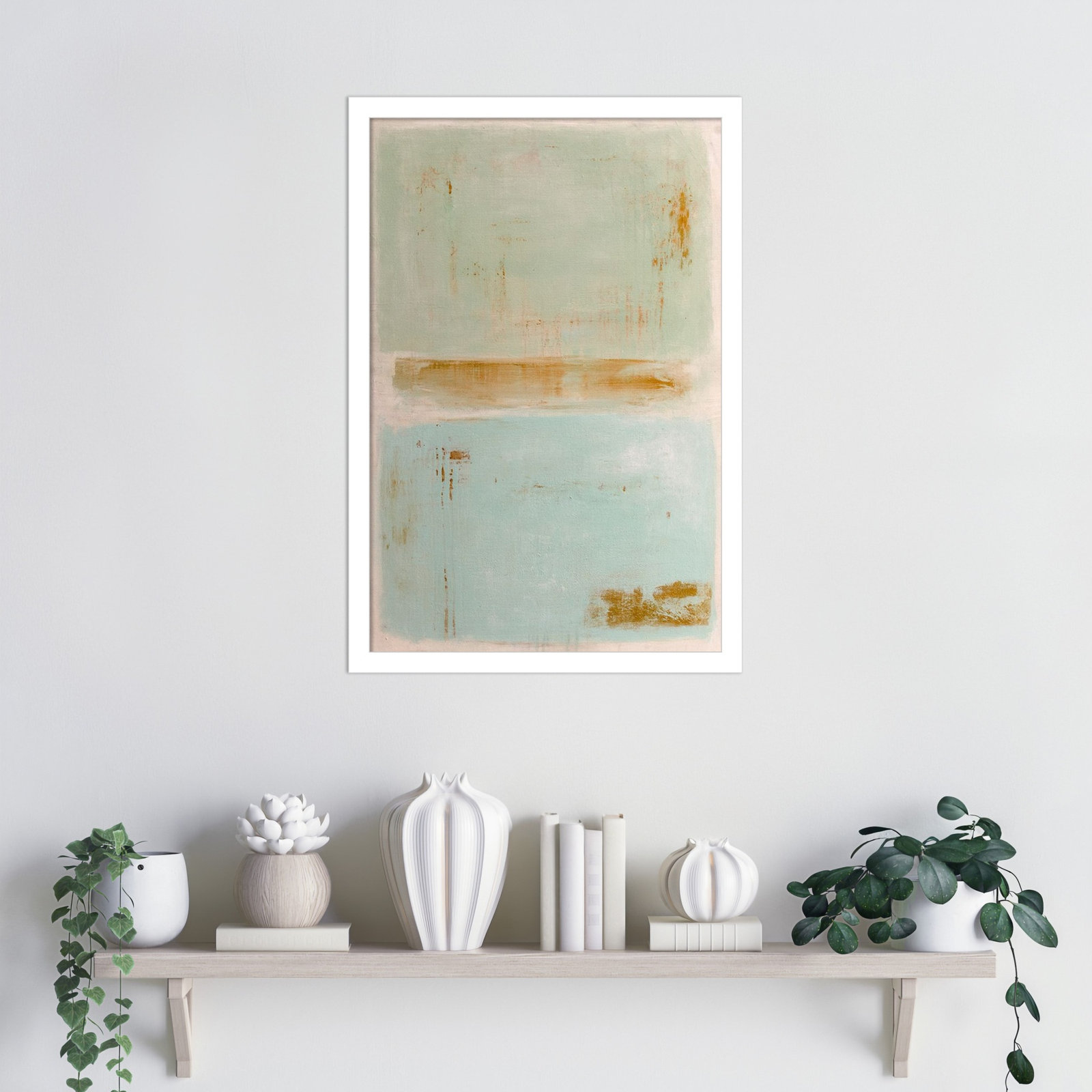 Soft Sided Print by Erin Ashley, 21" H x 15" W, White