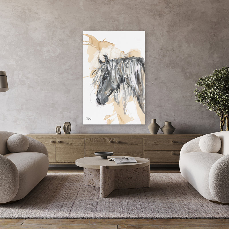 Brewed Beauty II - Art contemporain à l'aquarelle, H 48 po x l 32 po