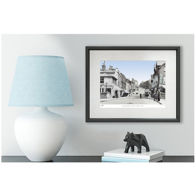 Guildford, High Street 1903 by Francis Frith - Single Picture Frame Print, 60cm H x 80cm W x 2.3cm D, Grey/Blue