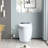 Auto Seat Open/Close Bidet Toilet - Night , Temperature Adjustable, White Ceramic Smart With Function Multiple Flushing Options,