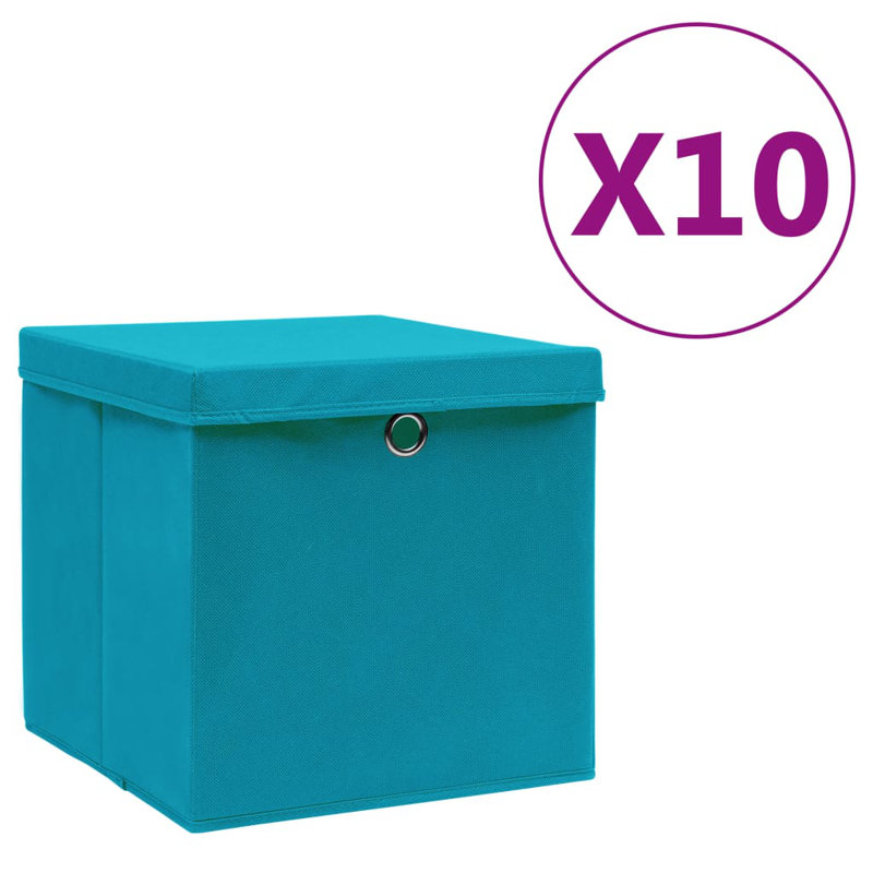 Rebrilliant Fabric Bin, Blue