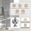Floor Mounted Bathtub Faucet Freestanding Tub Filler with Handheld Shower, Single Handle Round Pipe Style, Anti Tangle Shower Hose, Matte Black Bathroom Trim System, For Stand Alone Bathtubs-1221350181
