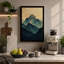 Layered Mountain Peaks Minimalist - Wrapped Canvas-1782304563-1782304570