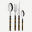 Bistrot Tortoise 4 - Piece Stainless Steel Flatware Set - Service for 1