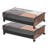 Under Bed Storage with Wheels 25.6x18.1x7.1 Inch Rolling Storage Bags 2 Pack