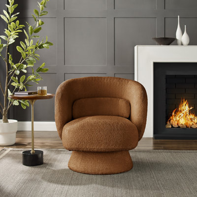 Saboor 30.7'' W Swivel Accent Chair 