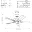 Imogin 42cm Ceiling Fan