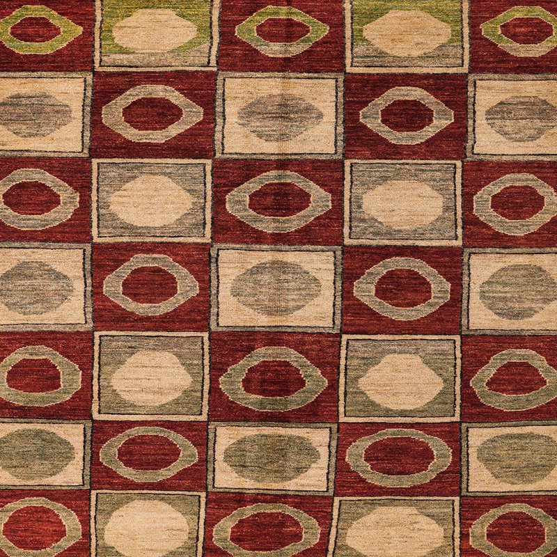Abstract Indoor Rug, Square 7'