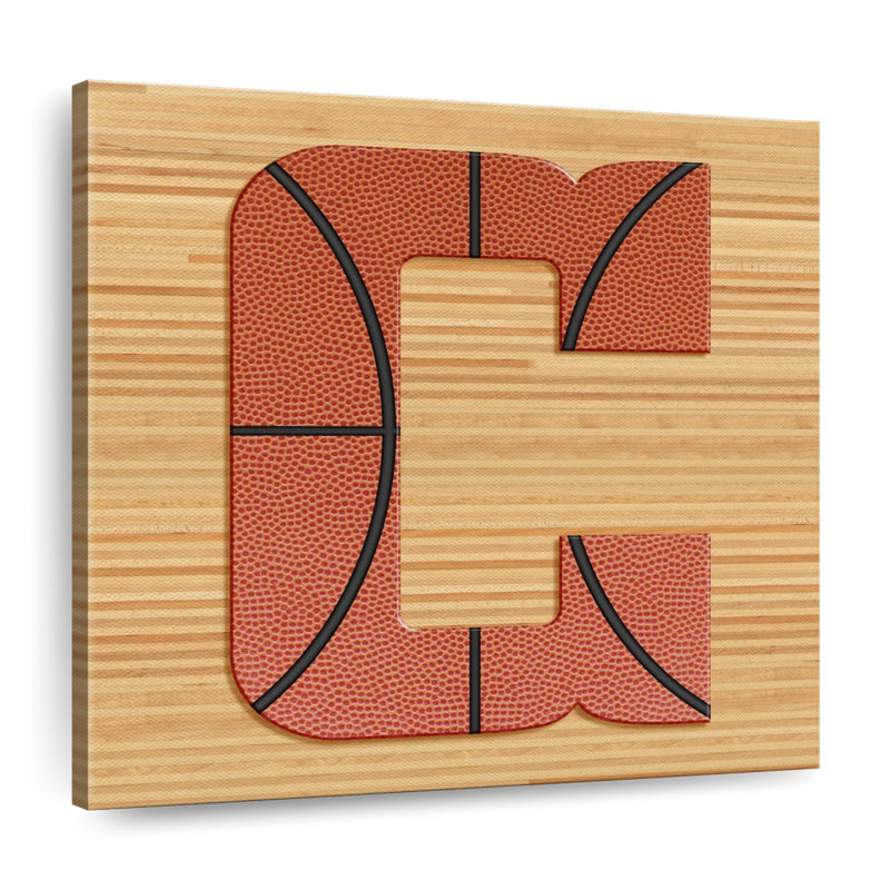 «Basketball C Alphabet» sur toile, H 36 po x l 36 po x P 1,25 po