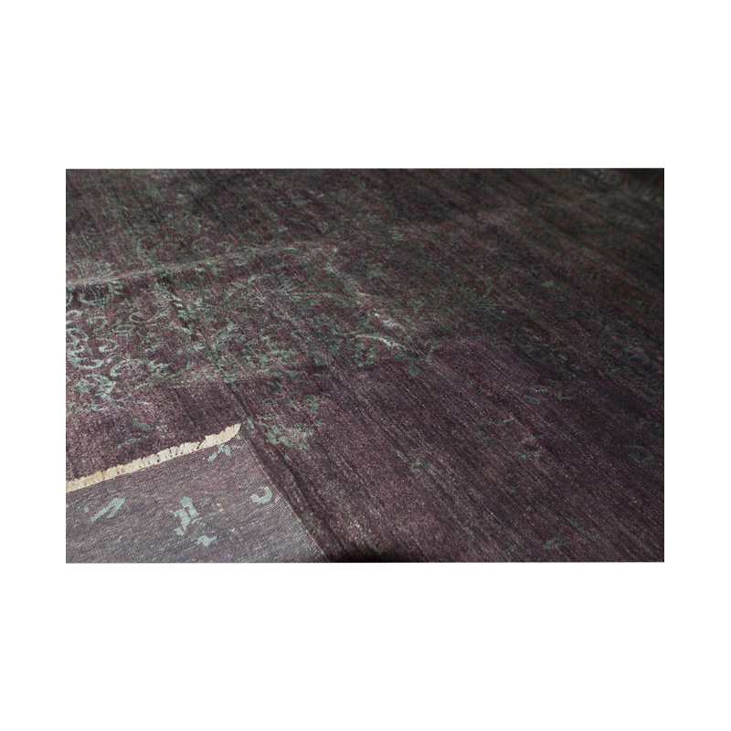 Tapis aubergine / gris Neo Villa