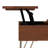 Hunter 36"W Solid Mango Wood and Metal Industrial Small Lift Top Coffee Table with Hidden Storage, 2 Cubbies and Hairpin Legs-368800579-399234116