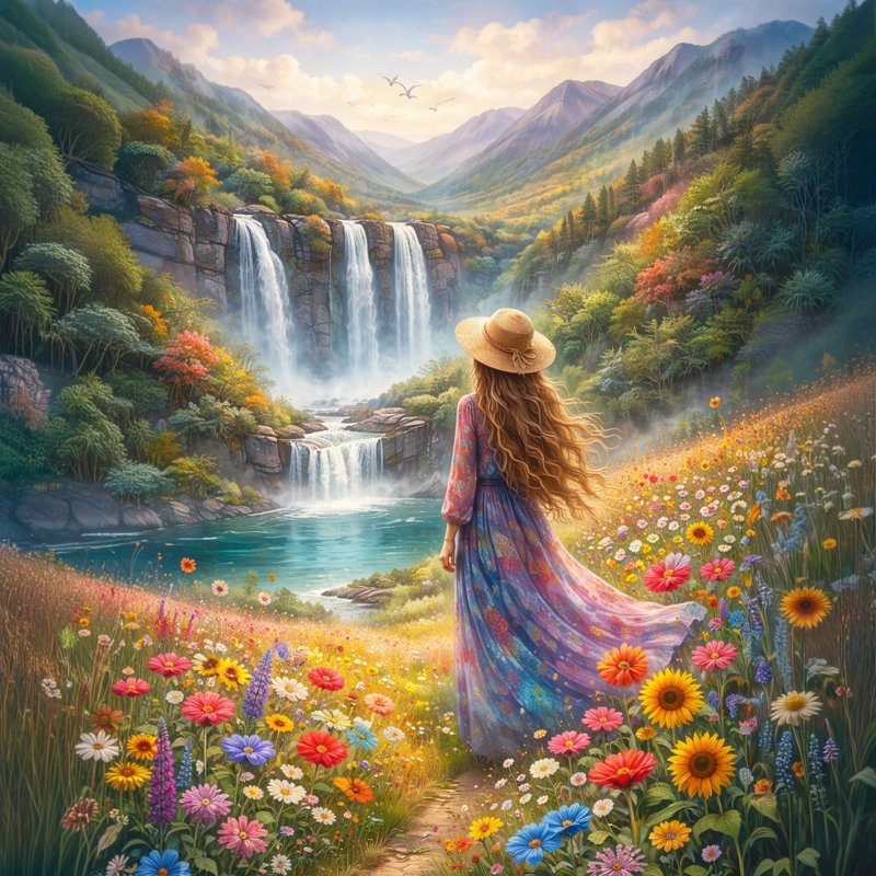 «Warm Horizon», art mural sur toile tendue, L 20 po x H 20 po x P 1,5 po