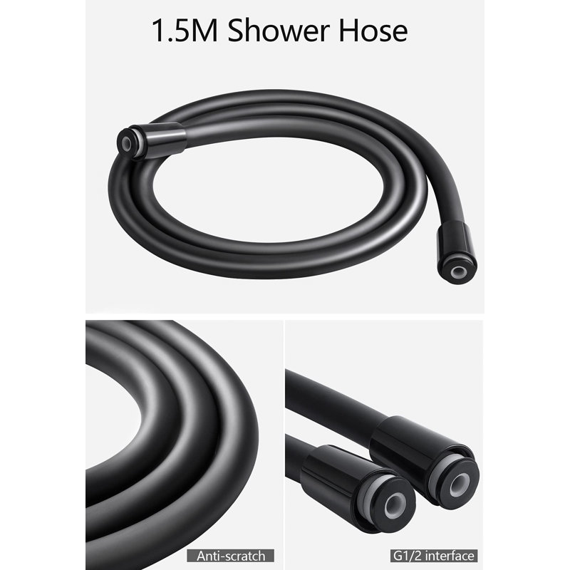 Armond Handheld Shower Head, ‎Black