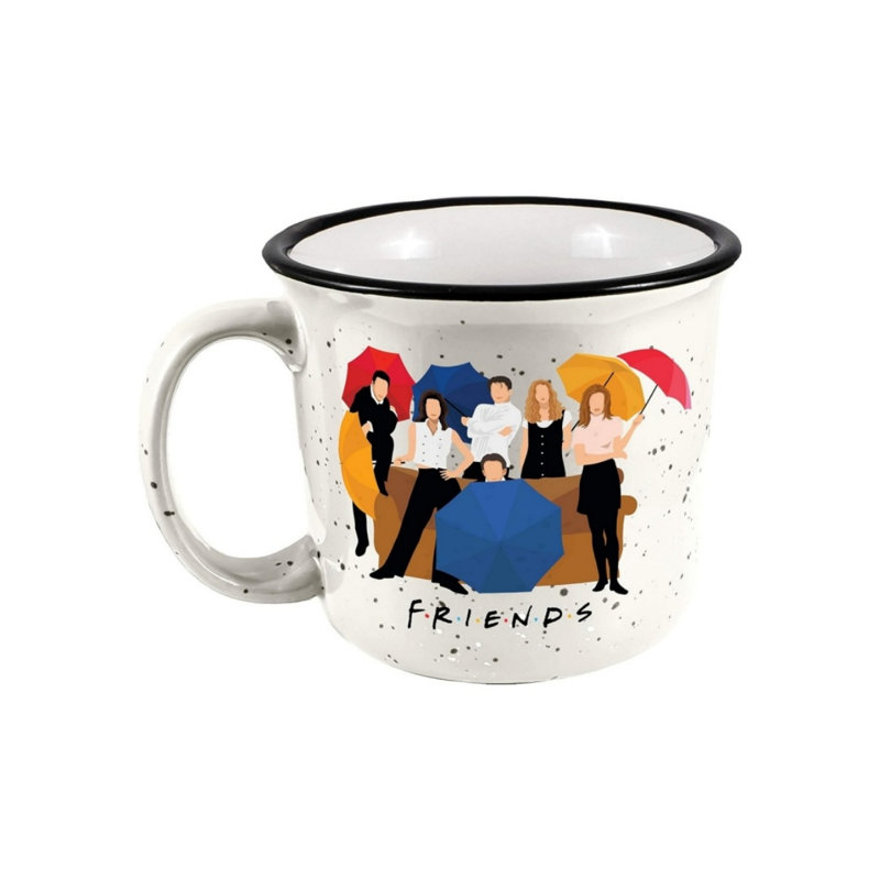 Grande tasse de campeur Friends, 14 onces, blanc