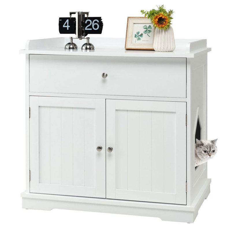 Mahan Wood Litter Box Enclosure