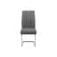 Chaise de salle à manger, ensemble de 2, latérales, rembourrées, cuisine, salle à manger, hauteur 39 po, tissu, métal, contemporain, moderne-2062271850