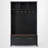 4-in-1 Hall Tree with 6 Golden Hooks, Wood Grain Bench with 2 Drawers and Storage, Black-2086135394