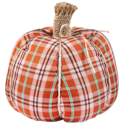 Citrouille moelleuse moelleuse d'automne 8 po - orange et vert