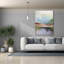 «Spring Lake 1» par Brittany Evans, art mural sur toile, 40 po x 54 po