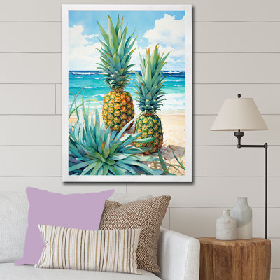 Juice Pineapple Bliss IV - ananas, reproduction sur toile