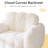 Faux Fur Bean Bag Chair Cloud Shaped Bean Bag Sofa Soft Stuffed Lazy Floor Sofa Comfy Single Couch-88709926