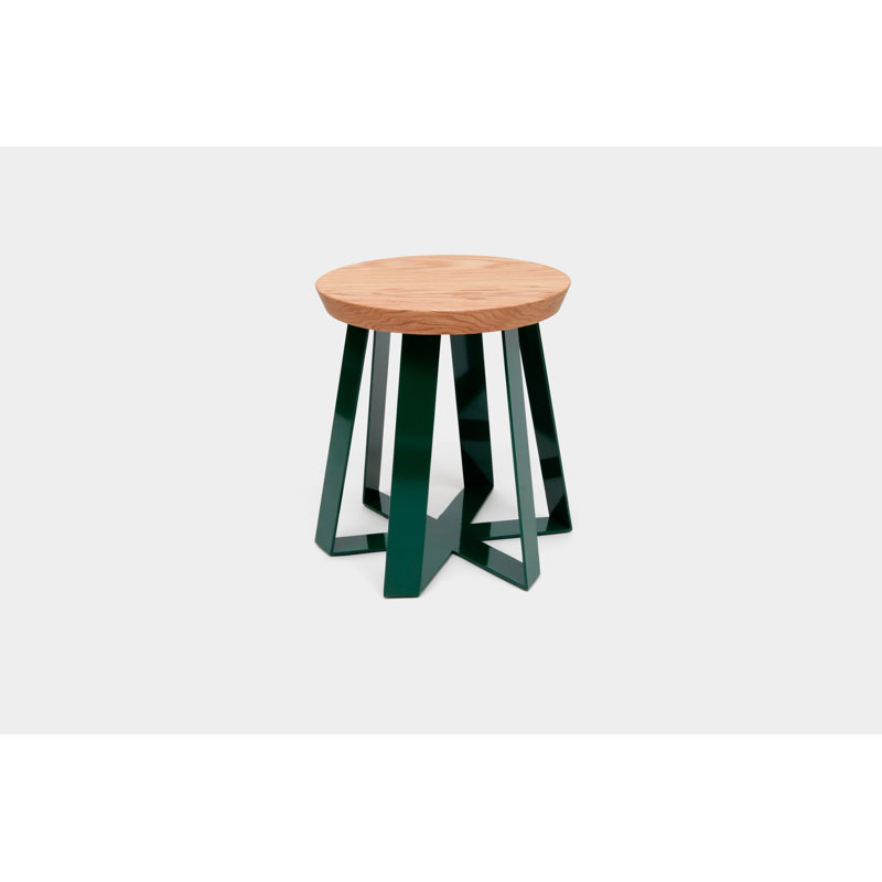 ARS Accent Stool, Green, Oak