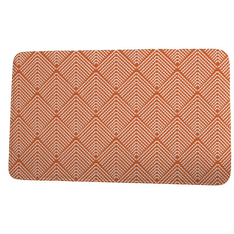 Tapis de bain Shue, l 24 po x L 17 po, Orange