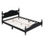 Taille de lit plateforme en bois, lit plateforme de style rétro avec support en lattes de bois-418716440-418716447