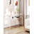 Modern Acrylic Console Table With Double Storage Shelves, Entryway Table For Living Room, Hallway, Or Behind Sofa