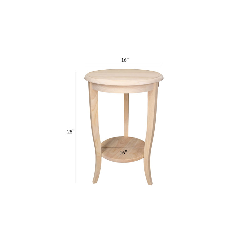 Clavier Solid Wood End Table