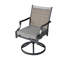 Chaise de patio pivotante en aluminium