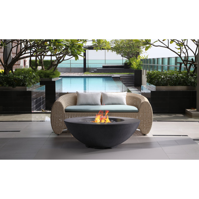 Bol à feu PyroMania Shangri-La, 41 po, Propane, Gris charbon