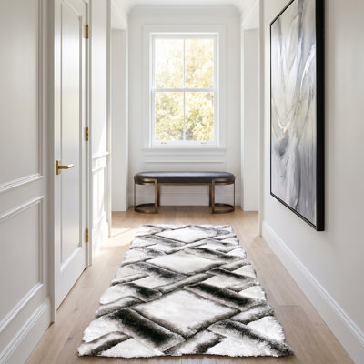Tapis blanc / noir Corey-Leigh