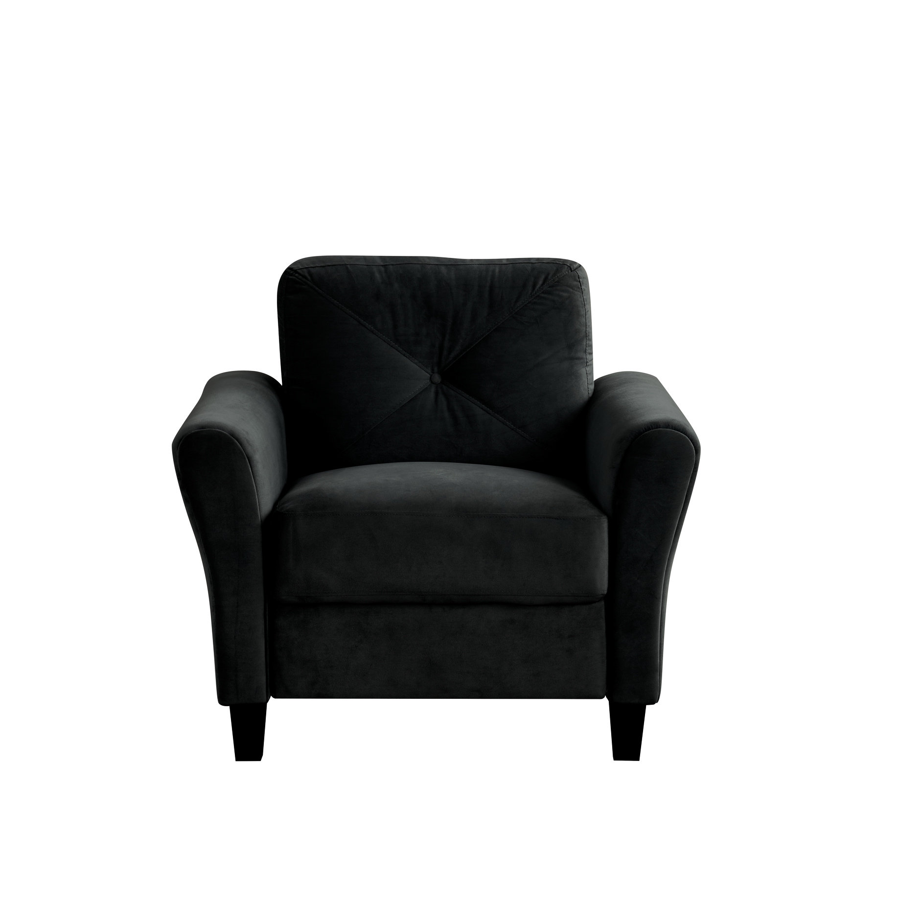 Latitude Run® Refined Grey Velvet With Detachable Storage Compartment ...